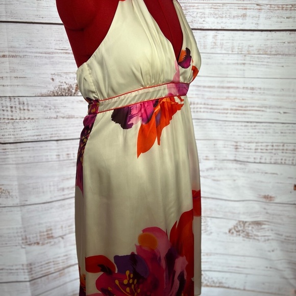 Bisou Bisou Cream and Red Halter Sundress - Picture 3 of 7